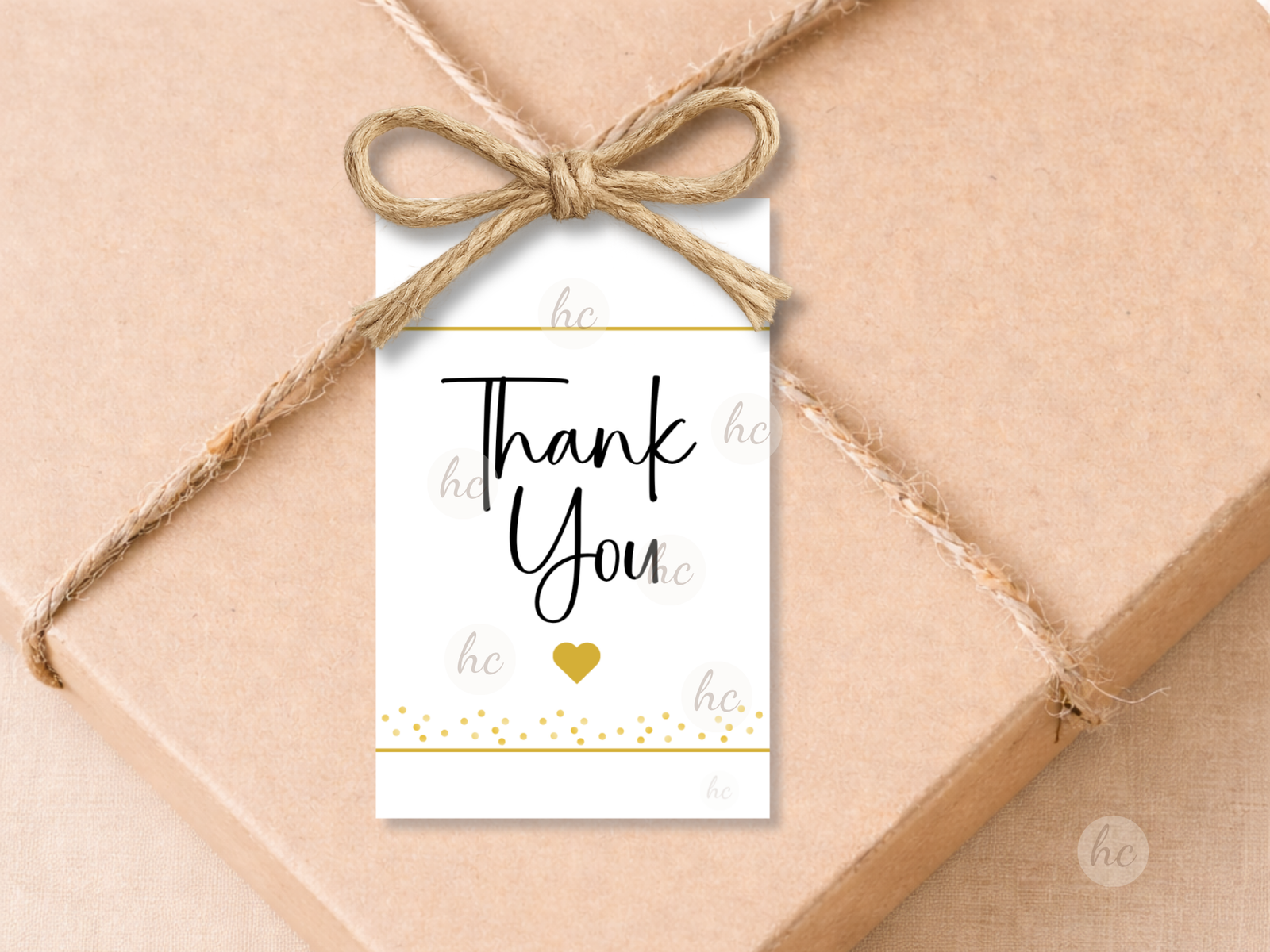 thank you gift tags for small business packaging