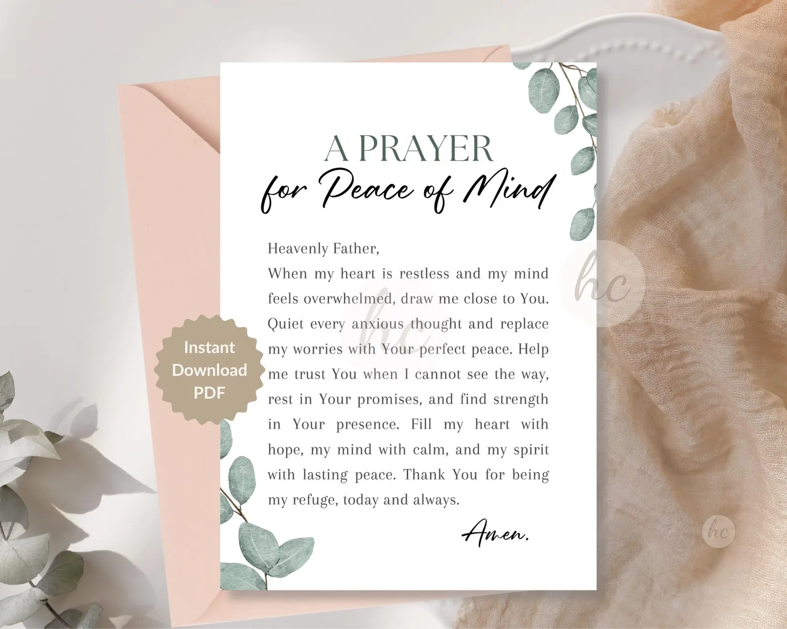 Prayer for Peace of Mind